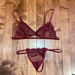 Dolls Kill lacey lingerie set
